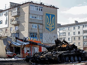 Russian invaders in the town of Volnovakha – foto 06