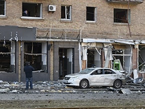 A result of the fall of fragments of a downed enemy rocket on Kurenevka – photo 04