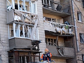 A result of the fall of fragments of a downed enemy rocket on Kurenevka – photo 06