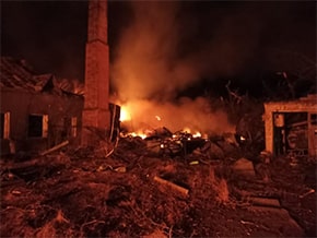 Night strike on the village of Stavische, Zhytomyr region