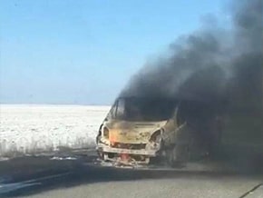 Izyum, Russian invaders shot at a private minibus – photo 01