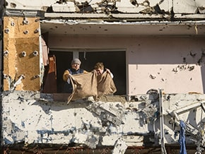 Consequences of today's attacks by the occupiers of residential buildings – photo 03