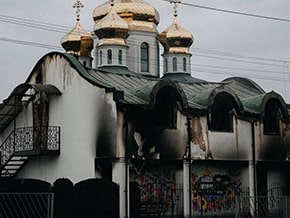 Church near the city of Irpin near Kiev