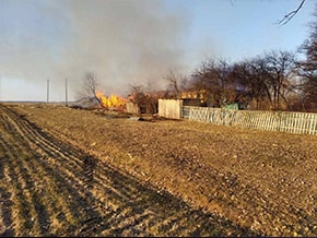 Destruction in the Zhytomyr region after artillery shelling – photo 04