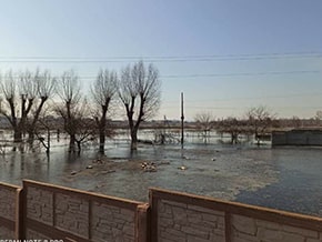 There is a threat of flooding the village Demidov – photo 02