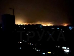 At night, the airport terminal was shelled in Kharkov.