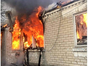 Fires after shelling - Lugansk region – photo 01