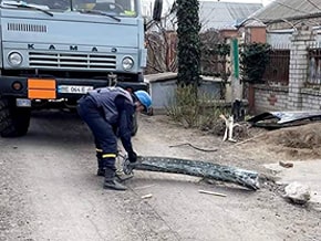 Unexploded shells in the residential area Shirokaya Balka – photo 06