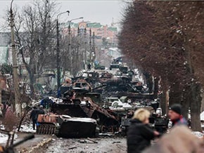 Vokzalnaya Street in the city of Bucha, before and after the hostilities – photo 02