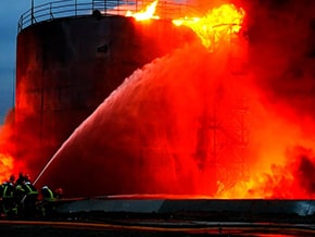 A fire at a fuel storage in Lvov, after shelling – photo 05