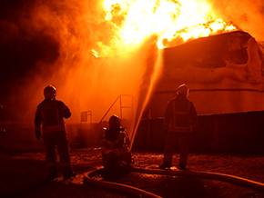 Fire at an oil depot in the Rivne region – photo 01