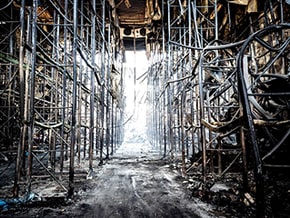 Food warehouse destroyed by shelling – photo 02