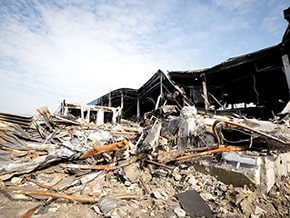 Food warehouse destroyed by shelling – photo 05